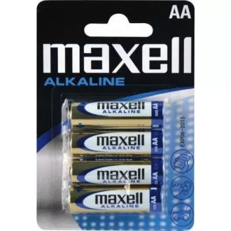 AVACOM Baterii alcaline AA Maxell nereîncărcabile AA Maxell 4pcs Blister