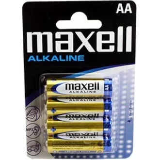 AVACOM Baterii alcaline AA Maxell nereîncărcabile AA Maxell 4pcs Blister