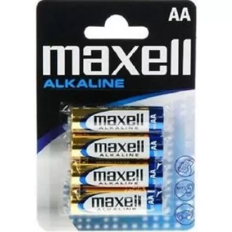 AVACOM Baterii alcaline AA Maxell nereîncărcabile AA Maxell 4pcs Blister