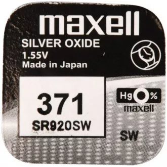 AVACOM Baterie buton nereîncărcabilă 371 Maxell Silver Oxide 1 buc Blister 1 buc.