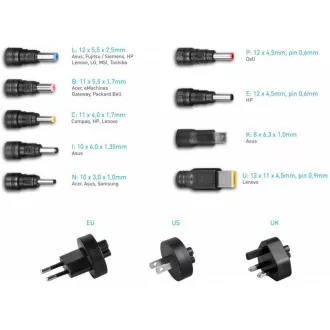 AVACOM QuickTIP 45W - adaptor universal pentru laptopuri 9 conectori AVACOM QuickTIP 45W - adaptor universal pentru laptopuri 9 conectori