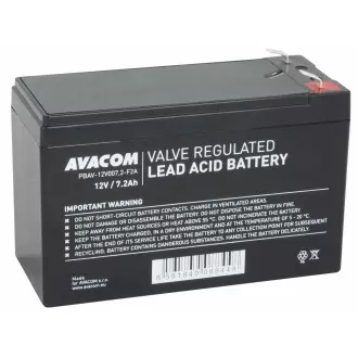 Baterie AVACOM 12V 7, 2Ah F2 (PBAV-12V007, 2-F2A)