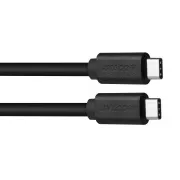 Cablu de date și încărcare AVACOM USB Type-C - USB Type-C, 40cm, negru