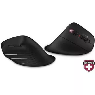 CONNECT IT FOR HEALTH Mouse vertical ergonomic Verti TriMode, fără fir, negru