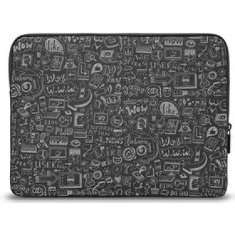 CONNECT IT Carcasă Doodle pentru laptop 13.3", negru