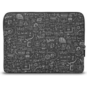 CONNECT IT Carcasă Doodle pentru laptop 13.3", negru