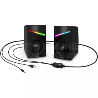 CONNECT IT Difuzoare NEO PC, RGB, USB, 3, 5mm, negru