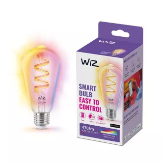 PHILIPS WiZ Wi-Fi BLE ST64 E27 6,3 W - bec color, temperatura reglabila, reglabil PHILIPS WiZ Wi-Fi BLE ST64 E27 6,3 W - bec color, temperatura reglabila, reglabil