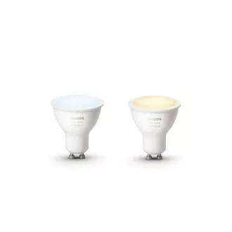 PHILIPS Hue White Ambiance, 2x bec 4, 2W GU10 PHILIPS Hue White Ambiance, 2x bec 4, 2W GU10