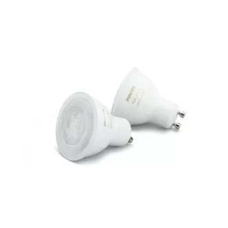 PHILIPS Hue White Ambiance, 2x bec 4, 2W GU10 PHILIPS Hue White Ambiance, 2x bec 4, 2W GU10