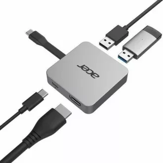 Stație de andocare ACER 4in1 Type-C: 1 x HDMI + 2 x USB3.2 + 1 x USB C