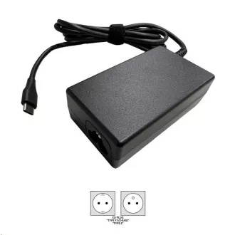 Adaptor ACER 65W USB TYPE-C, CABLUL DE ALIMENTARE UE (PACHET RETAIL), negru
