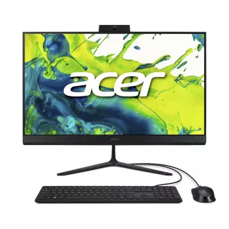 PC ACER Aspire C24-2G, iCore 5 120U, 23.8" FHD, 8GB, SSD de 512GB, UHD, W11, Negru