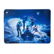 Mousepad de gaming ACER Predator M, strat inferior antiderapant din cauciuc, strat superior din poliester cu imprimeu