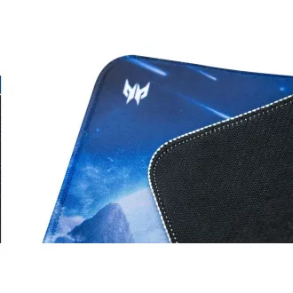 Mousepad de gaming ACER Predator M, strat inferior antiderapant din cauciuc, strat superior din poliester cu imprimeu