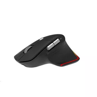 Mouse wireless ACER Easy Fit Mouse, ergonomic, 4000 dpi, 6 butoane, RGB, rază de acțiune 10 m, USB-C, BT, Negru