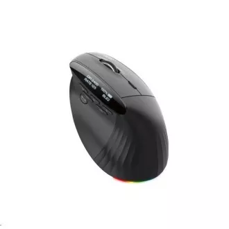 Mouse wireless ACER Smart Fit Vertical Mouse, 8000 dpi, 10 butoane, RGB, rază de acțiune de 10 m, BT, USB, autonomie baterie 120h, Negru
