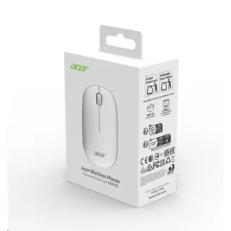 Mouse wireless ACER cu formă de bule, RF2.4G, 1600 dpi, alb
