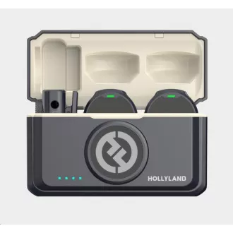 Hollyland Lark M2 Combo - Microfon Lavalier fără fir (Duo, ShineCharcoal)