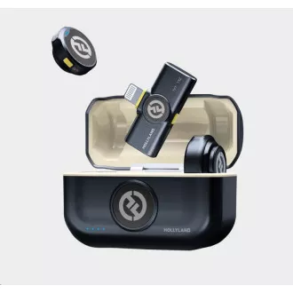 Hollyland Lark M2 Lightning - Microfon Lavalier fără fir cu mufă Lightning (Duo, Shine Charcoal) Hollyland Lark M2 Lightning - Microfon Lavalier fără fir cu mufă Lightning (Duo, Shine Charcoal)