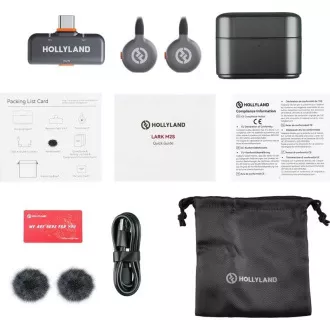 Microfon Lavalier Wireless Hollyland LARK M2S Duo cu Mufă USB-C (Duo, Gri Spațial) Microfon Lavalier Wireless Hollyland LARK M2S Duo cu Mufă USB-C (Duo, Gri Spațial)