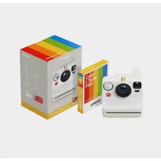 Pachet Polaroid Now Gen 3 Pebble White cu film color (8 fotografii) Pachet Polaroid Now Gen 3 Pebble White cu film color (8 fotografii)