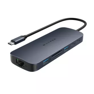 Hub 11-în-1 Hyper® EcoSmart™ Gen.2 cu HDMI dual, USB-C, 140 W, PD 3.1, tip pass-thru Hub 11-în-1 Hyper® EcoSmart™ Gen.2 cu HDMI dual, USB-C, 140 W, PD 3.1, tip pass-thru