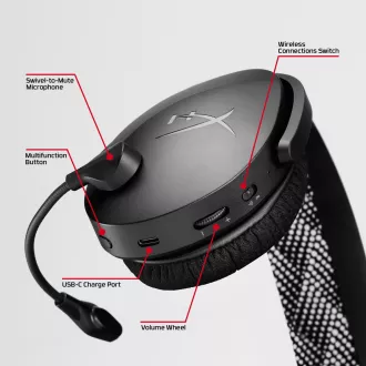 Căști de gaming wireless HyperX Cloud Jet Dual, albastre Căști de gaming wireless HyperX Cloud Jet Dual, albastre