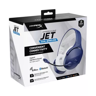 Căști de gaming wireless HyperX Cloud Jet Dual, albastre Căști de gaming wireless HyperX Cloud Jet Dual, albastre