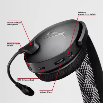 Căști de gaming wireless HyperX Cloud Jet Dual, albastre Căști de gaming wireless HyperX Cloud Jet Dual, albastre