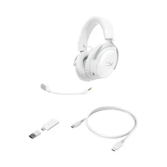 Căști de gaming wireless HyperX Cloud III S White