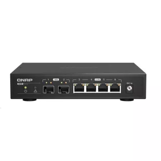 Comutator QNAP QSW-2104-2S (4x2, 5GbE, 2xSFP+, fără ventilator) Comutator QNAP QSW-2104-2S (4x2, 5GbE, 2xSFP+, fără ventilator)