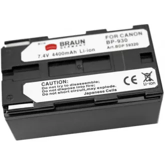 Baterie Braun CANON BP-930, BP-945, 4400mAh