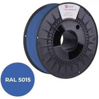 C-TECH PREMIUM LINE fir de imprimare (filament), PETG, albastru cer, RAL5015, 1, 75mm, 1kg