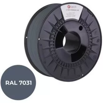 C-TECH Fir de imprimare (filament) PREMIUM LINE, PLA, gri-albastru, RAL7031, 1, 75mm, 1kg
