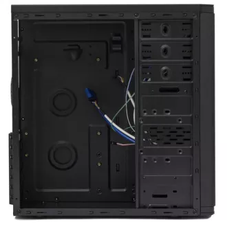 Carcasă CRONO MT-760i Midi Tower, fără sursă de alimentare, negru