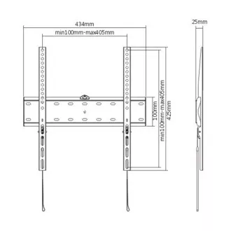 GEMBIRD Suport TV WM-55F-02, 32"-55" (40kg), fix