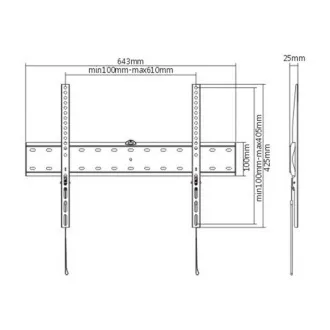 GEMBIRD Suport TV WM-70F-01, 37"-70" (40kg), fix GEMBIRD Suport TV WM-70F-01, 37"-70" (40kg), fix