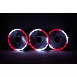 1stCOOL KIT AURA EVO CRYSTAL ARGB 3x ventilator Crystal White + controler ARGB Nano