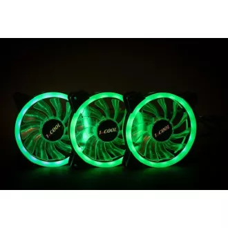 1stCOOL KIT AURA EVO CRYSTAL ARGB 3x ventilator Crystal White + controler ARGB Nano