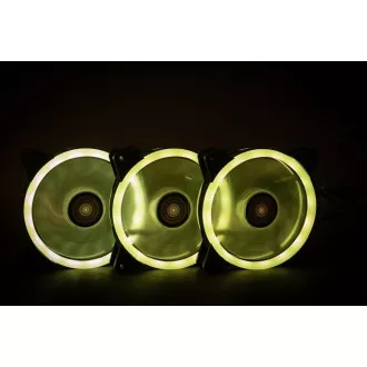 1stCOOL KIT AURA EVO CRYSTAL ARGB 3x ventilator Crystal White + controler ARGB Nano