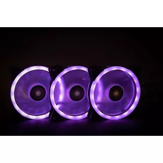 1stCOOL KIT AURA EVO CRYSTAL ARGB 3x ventilator Crystal White + controler ARGB Nano