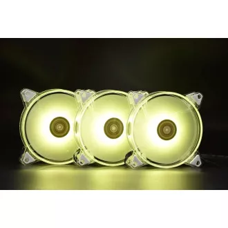 1stCOOL KIT AURA EVO CRYSTAL ARGB 3x ventilator Crystal White + controler ARGB Nano