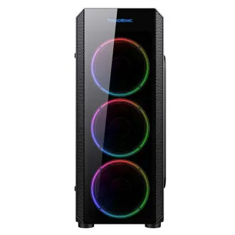 Carcasă VeinX Mars MAR01A Mid Tower, fără sursă de alimentare, 3xUSB, partea transparentă, 4xARGB Ventilator 120mm, negru - Despachetat Carcasă VeinX Mars MAR01A Mid Tower, fără sursă de alimentare, 3xUSB, partea transparentă, 4xARGB Ventilator 120mm, negru - Despachetat