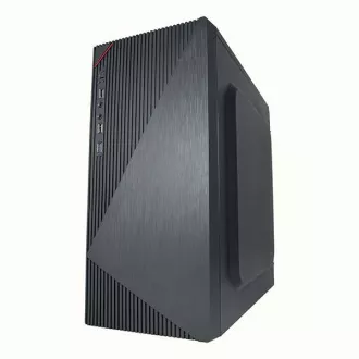 Carcasă VeinX Crown CR18A Mid Tower, fără sursă de alimentare, 1x USB3.0, 2x USB2.0, negru