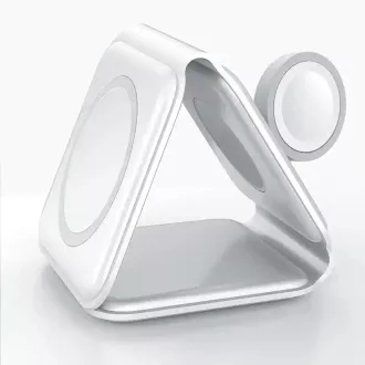 Încărcător QI portabil fără fir 1stCOOL 3 în 1, MagSafe, USB-C, negru Încărcător QI portabil fără fir 1stCOOL 3 în 1, MagSafe, USB-C, negru