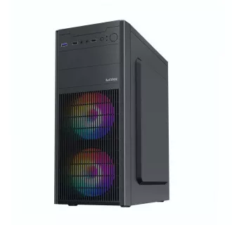 Carcasă 1stCOOL JAZZ 6, micro tower, AU, USB 3.0, fără sursă de alimentare, neagră