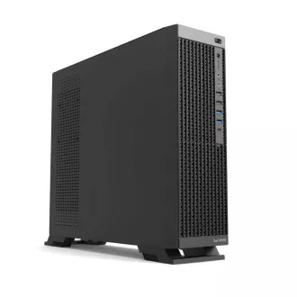 Carcasă 1stCOOL COMPACT 2, Micro Tower, AU, USB 3.0, USB-C, CR, 1x Ventilator 60mm, neagră