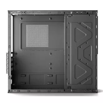 Carcasă 1stCOOL COMPACT 2, Micro Tower, AU, USB 3.0, USB-C, CR, 1x Ventilator 60mm, neagră