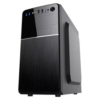 Carcasă VeinX Chant CH25M Micro Tower, fără sursă de alimentare, 1x USB-C, 2x USB 3.0, 1x USB 2.0, neagră